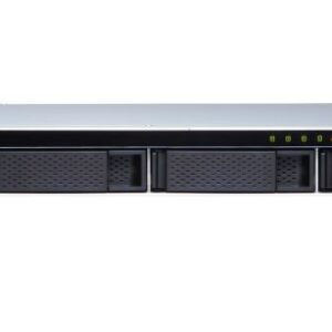 QNAP TS-431XeU-8G 4 Bay NAS AL314 32-bit ARM® Cortex-A15 quad-core 1.7GHz processor 8GB DDR3 Hot-swappable 2xGE 1x10GbE SFP+ 4xUSB3.2 1U Rackmoun 3YR