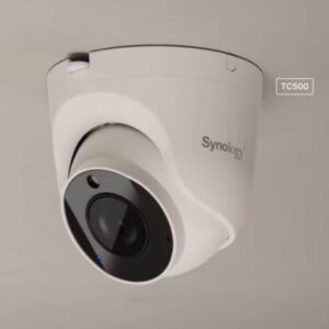 Synology TC500 turret IP cameras Versatile AI camera for securing any location Consistently clear footage, 24/7  3-year Warranty