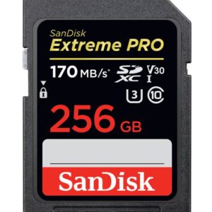 (LS) SanDisk 256GB Extreme PRO Memory Card 170MB/s Full HD & 4K UHD Class 30 Speed Shock Proof Temperature Proof Water Proof (LS> SDSDXXD-256G-GN4IN)