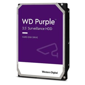 Western Digital WD Purple Pro 18TB 3.5' Surveillance HDD 7200RPM 512MB SATA3 272MB/s 550TBW 24x7 64 Cameras AV NVR DVR 2.5mil MTBF 5yrs