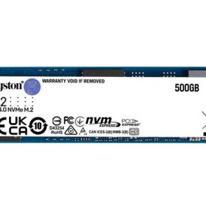 (LS) Kingston Nv2 500GB M.2 NVMe PCIe 4.0 SSD - 3500/2100MB/s 160TBW 1.5 Million Hrs M.2 2280 3Y WTY