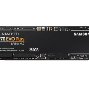 Samsung 970 EVO Plus 250GB PCIe NVMe SSD MLC 3500MB/s 2300MB/s 250K/550KIOPS 150TBW 5yrs wty
