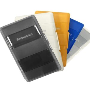 Simplecom MA024 M.2 SSD 4-Slot Protective Storage Case Holder Organizer for 4x M.2 2280 SSD white colour