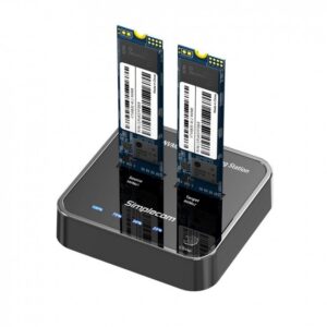 (LS) Simplecom SD550 USB 3.2 Gen2 to Dual Bay NVMe M.2 SSD Docking Station Duplicator Offline Clone (LS> SD550v2)