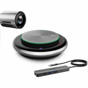 Yealink UVC30-CP900-BYOD Teams Video Conference Kit For Small & Huddle Rooms, UVC30 Camera 4K USB, CP900 Speakerphone, BYOD Box, 2-Year Warranty