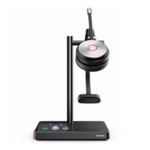 Yealink WH62 Mono Teams DECT Wireless Headset, Busylight On Headset, Leather Ear Cushions, Multi-devices connection, Breathable Wearing, HD voice