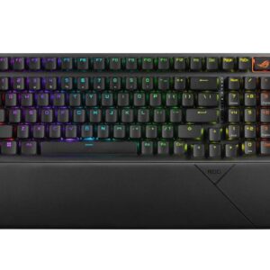 ASUS ROG STRIX SCOPE II 96 WL Snow Switch Wireless Gaming Mechanical Keyboard, Tri-mode Connection, Streamer hotkeys, PBT Keycaps