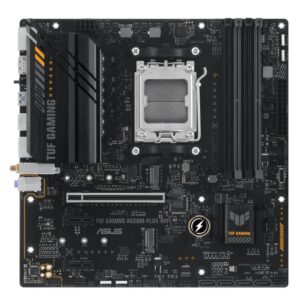 ASUS AMD A620M TUF GAMING A620M-PLUS WIFI (AM5) Micro-ATX Motherboard, 4xDDR5 192GB, 1 x PCIe 4.0 x16 slot, 2 x M.2 slots, 4 x SATA , Wi-Fi 6