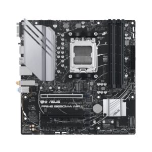 ASUS AMD B650M PRIME B650M-A WIFI II (AM5)  Micro-ATX Motherboard, 4xDDR5 192GB, 1 x PCIe 4.0 x16 slot, 2 x M.2 slots, 4 x SATA, Wi-Fi 6, Realtek 2.5G