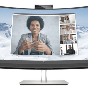 HP E34m G4, 34' WQHD CURVED, 21:9, 3440x1440, WEBCAM, SPEAKERS, USB-C (65W PD), DP+HDMI, RJ45, Tilt, Swivel, Height, 3 Yrs