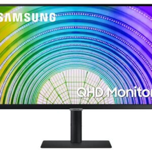 Samsung S6U 27' 2K QHD 75Hz FreeSync HDR10 IPS Monitor USB-C LAN 2560x1440 5ms Height Adjust Tilt Swivel Pivot DisplayPort HDMI 3xUSB-A VESA PiP PbP