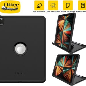 OtterBox Defender Apple iPad Pro (12.9') (6th/5th/4th/3rd Gen) Case Black - (77-82268), DROP+ 2X Military Standard, 7 Years Warranty