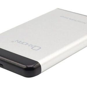 Oxhorn USB 3.0 USAP 2.5″ SATA HDD SSD Enclosure Silver USB3.0 Cable (included) 2YR WTY