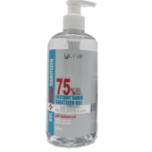 Yuner Gel Instant Hand Sanitiser Gel 500ml, 75% alcohol, quick drying, moisturzing, pump bottle