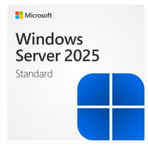 Microsoft Windows Server Standard 2025 English 1pk DSP OEI 2 Core, COA License in Pack