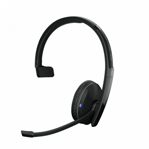 EPOS Adapt 230 Mono Bluetooth Headset, Works with Mobile / PC, Microsoft Teams and UC Certified, upto 27 Hour Talk Time, Folds Flat, 2Yr -USB -A