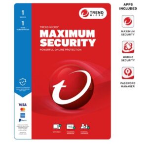 Trend Micro Maximum Security (1 Device) 1Yr Retail Mini Box Auto Renew