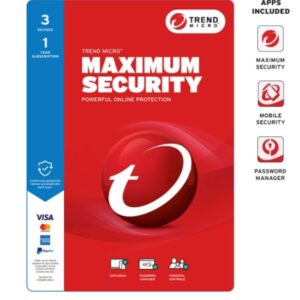 Trend Micro Maximum Security (3 Device) 1Yr Retail Mini Box Auto Renew